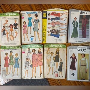 Vintage Sewing Pattern Lot - Dresses & Coats